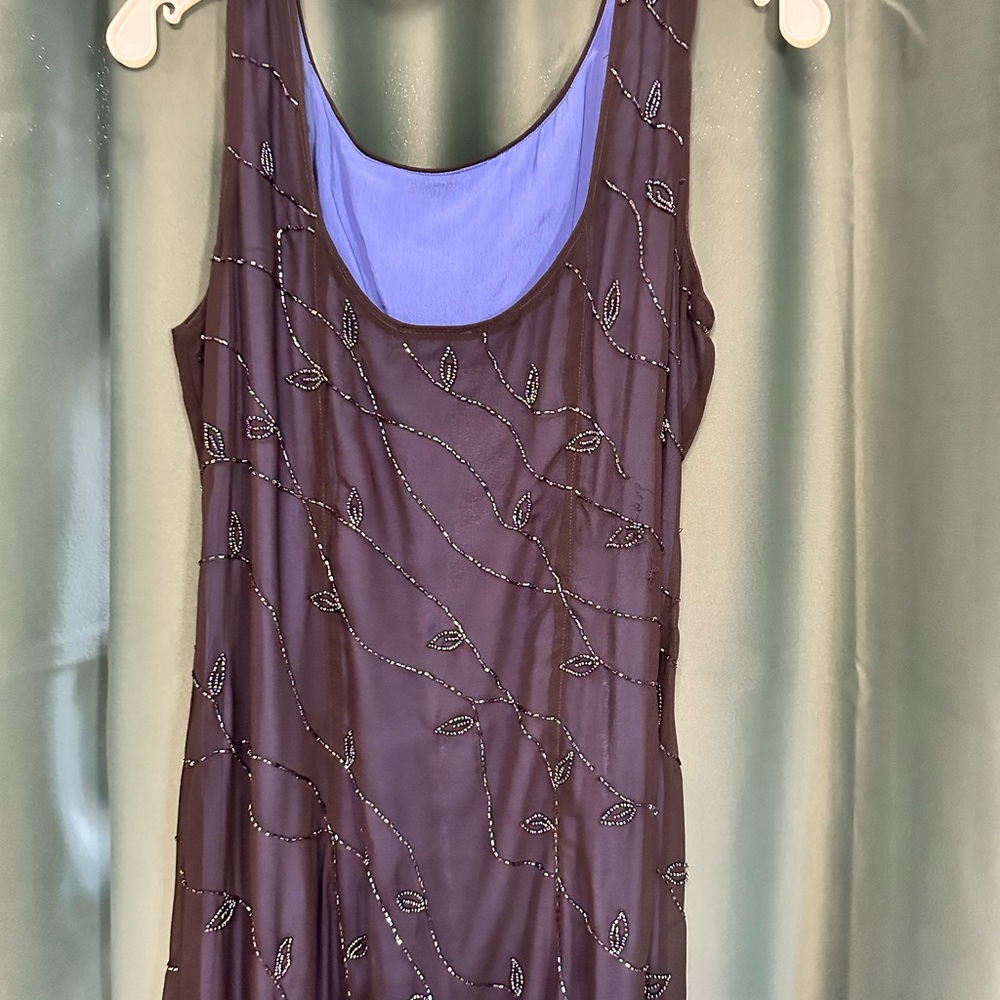 Blue sheath sparkly dress